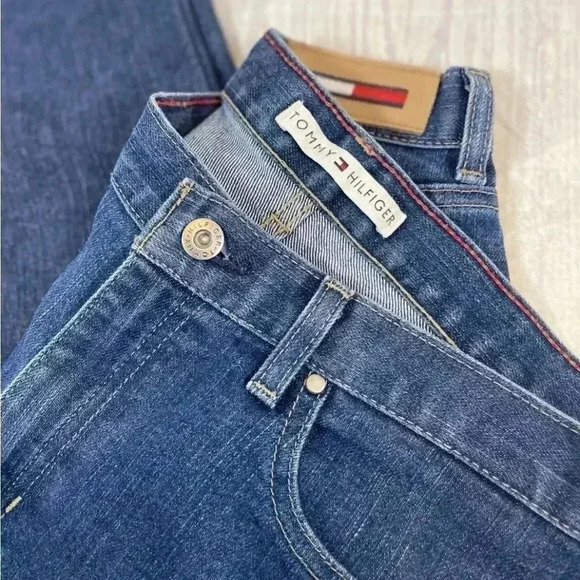 Vintage Classic Tommy Hilfiger Woman’s Denim Jeans Size 8 Stright Fit  Med Wash - Picture 5 of 16